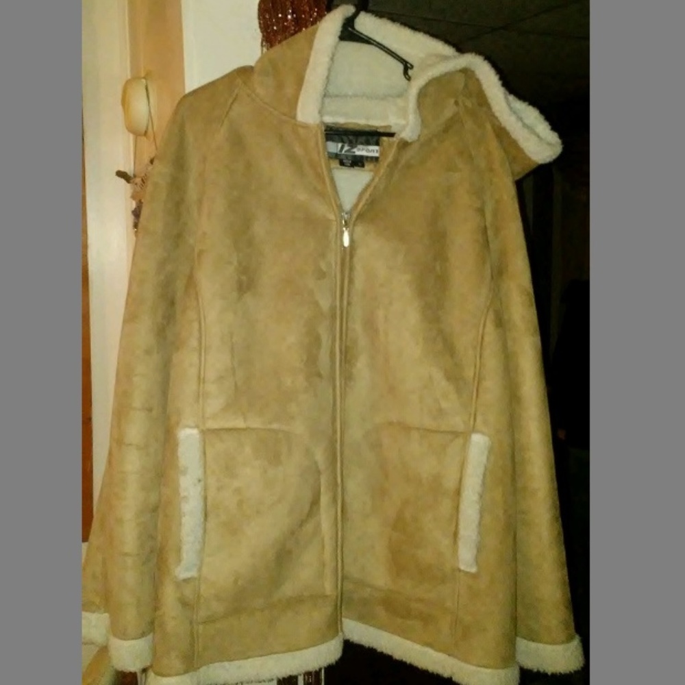 Faux Suede Coat
